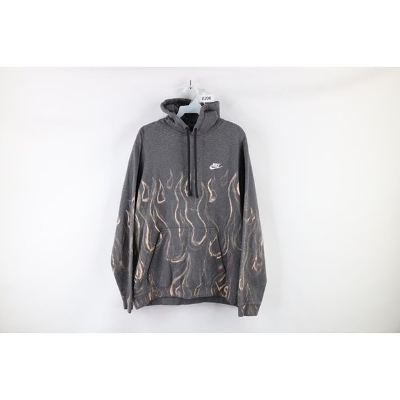 Vintage Nike Large Travis Scott Spell Out Swoosh Fire Flames